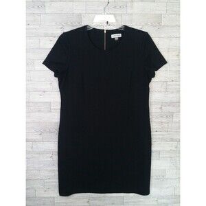 Women's Calvin Klein Shift Dress Classic Black Dress Formal Work Career Size 14